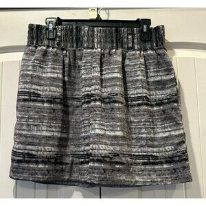 Gap Lined A-Line Skirt Blk, Gray & White With Pockets Women's Size S